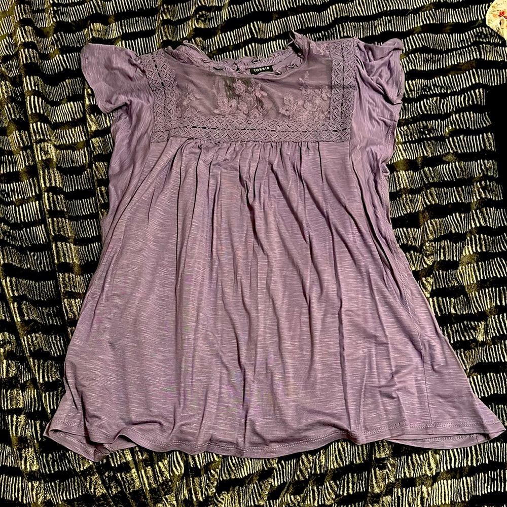 Purple Flowy top